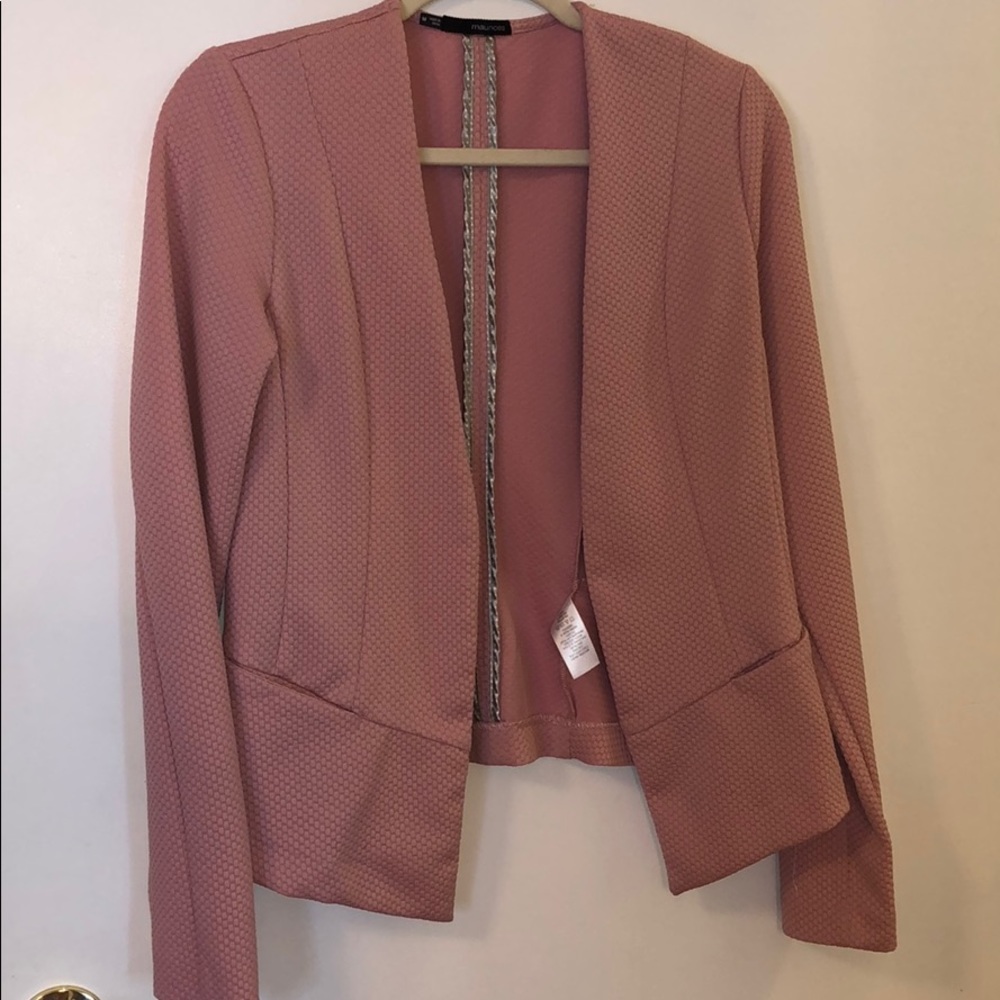 Pink Textured Blazer
